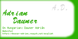 adrian dauner business card