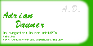 adrian dauner business card